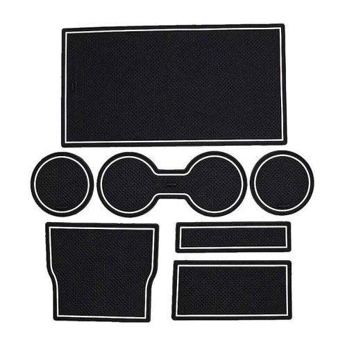 Non-Slip Rubber Mats Dashboard and Cup Holders for Model 3 - PimpMyEV