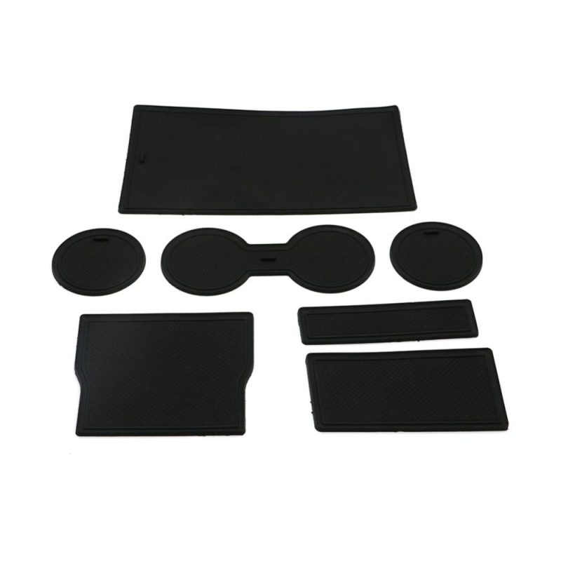 pimpmyev car accessories non slip rubber mats dashboard and cup holders for model 3 14472656322615