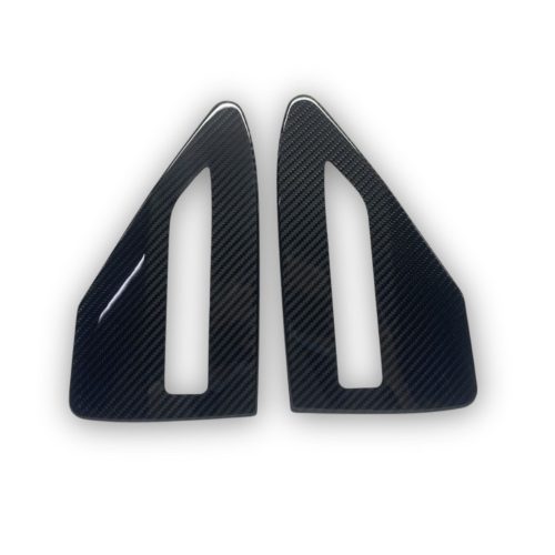 pimpmyev car accessories real molded carbon fiber charging port cover for tesla model x 2022 42398482956544