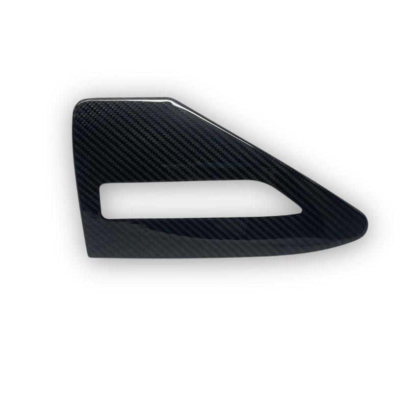 pimpmyev car accessories real molded carbon fiber charging port cover for tesla model x 2022 42398483120384