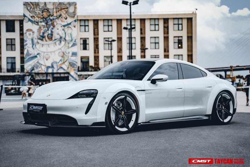 pimpmyev carbon fiber car body kits cmst genuine carbon fiber body kit for porsche taycan 2020 2022 36388056531200