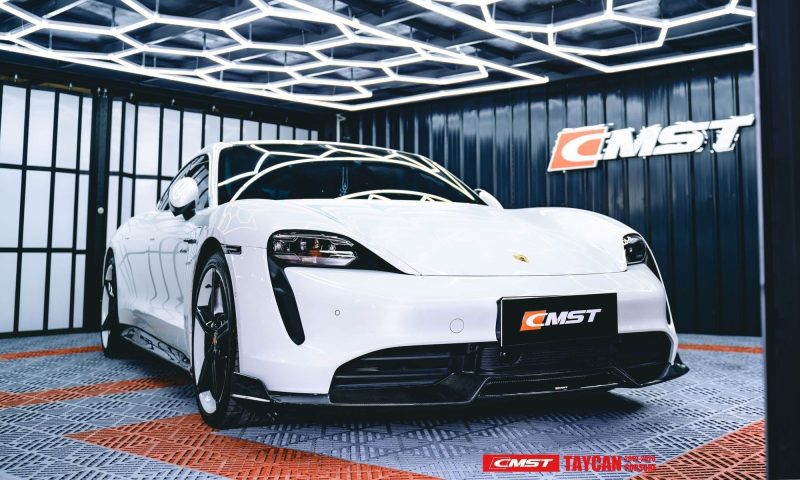 pimpmyev carbon fiber car body kits cmst genuine carbon fiber body kit for porsche taycan 2020 2022 36388059283712