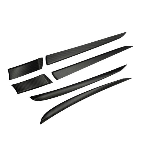 pimpmyev door handle covers real molded carbon fiber door handle overlay covers 6pcs for tesla model s 2022 42393771213056