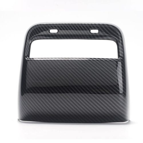 pimpmyev fascias carbon fiber style rear air conditioner vent fascia for model 3 gloss 14698362110007