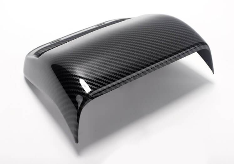 pimpmyev fascias carbon fiber style rear air conditioner vent fascia for model 3 gloss