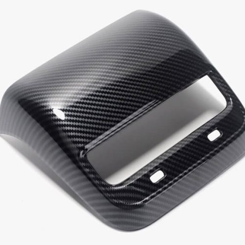 pimpmyev fascias carbon fiber style rear air conditioner vent fascia for model 3 gloss 14698362241079