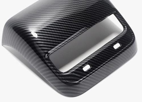 pimpmyev fascias carbon fiber style rear air conditioner vent fascia for model 3 gloss 14698362535991