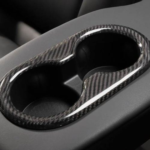 pimpmyev fascias genuine carbon fiber cup holder fascia trim for model 3 gloss 2017 2021 15219350437943