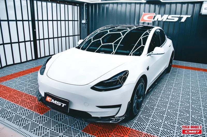 pimpmyev real carbon fiber products cmst genuine carbon fiber full body kit style e for tesla model 3 2017 2023 38099599982848