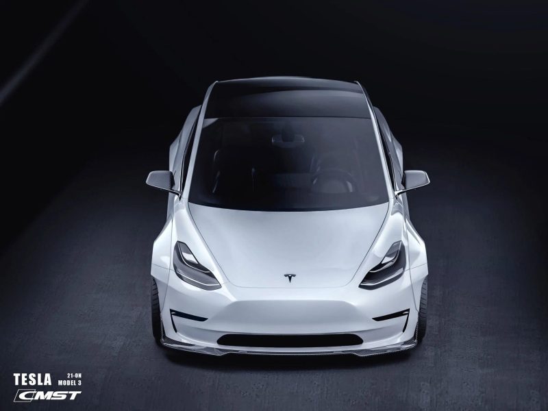 pimpmyev real carbon fiber products cmst genuine carbon fiber full body kit style f for tesla model 3 2017 2023 38020693360896