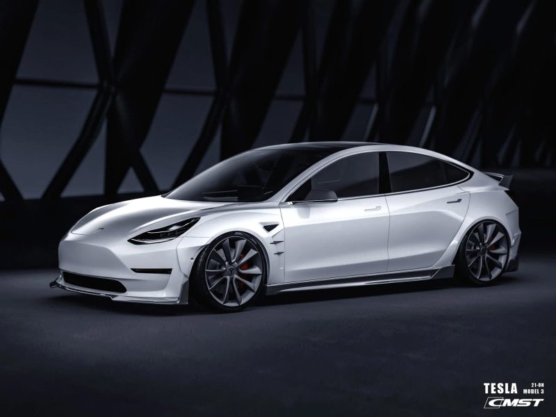 pimpmyev real carbon fiber products cmst genuine carbon fiber full body kit style f for tesla model 3 2017 2023 38020694049024