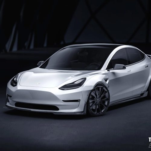 pimpmyev real carbon fiber products cmst genuine carbon fiber full body kit style f for tesla model 3 2017 2023 38020694114560