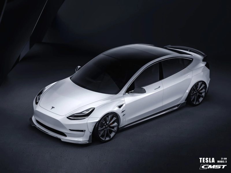 pimpmyev real carbon fiber products cmst genuine carbon fiber full body kit style f for tesla model 3 2017 2023 38020694180096