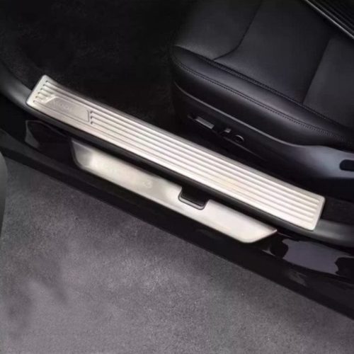 pimpmyev scuff plates 4pcs door interior sill scuff protectors for tesla model 3 2023 2024 highland 41577097494784