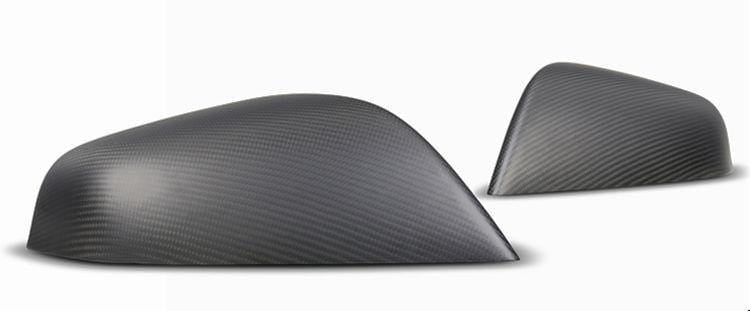 pimpmyev side mirror covers 2pcs genuine carbon fiber side mirror covers for model s matte