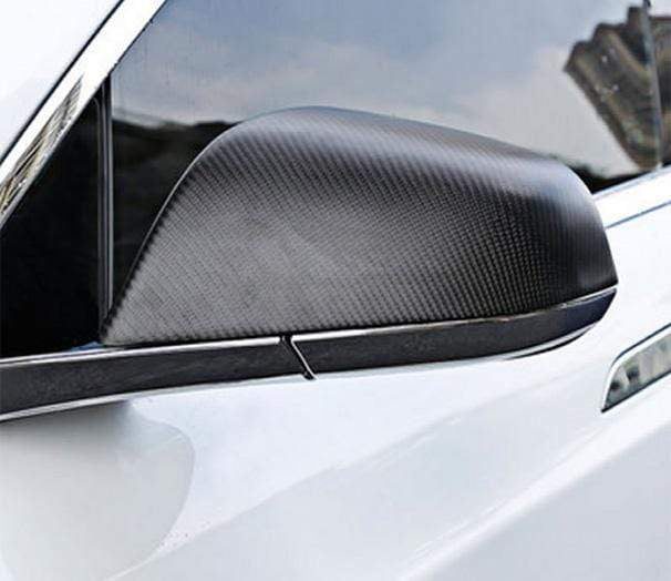 pimpmyev side mirror covers 2pcs genuine carbon fiber side mirror covers for model s matte 2014 2021