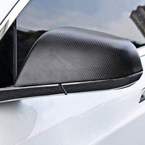 pimpmyev side mirror covers 2pcs genuine matte carbon fiber side mirror covers for model s plaid 2021 2022 37052781363456