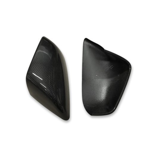 pimpmyev side mirror covers real molded carbon fiber side mirror overlay covers for tesla model x 2022 42398432788736