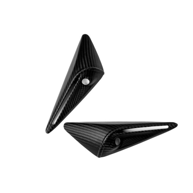 pimpmyev side mirror covers real molded forged carbon fiber side marker turn signal camera overlay covers for tesla model x 2022 42398449893632